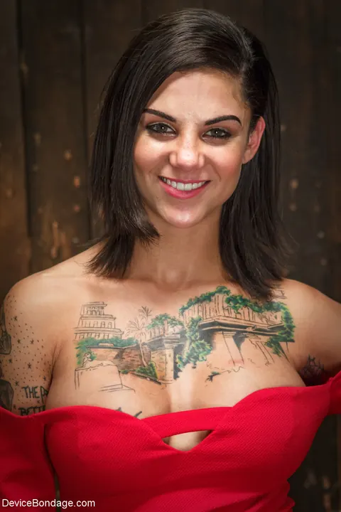 Bonnie Rotten: Busty Tattooed Brunette Gets Toyed and Fucked in Bondage – photo 1 of 21
