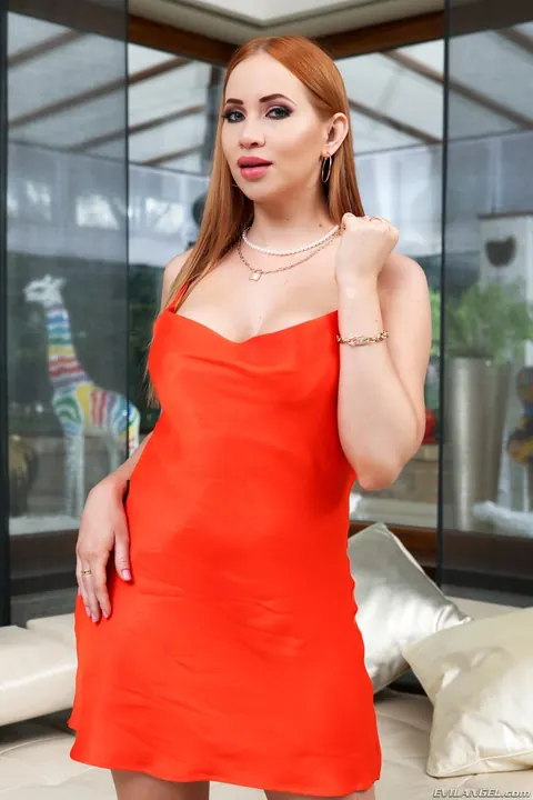 Kiara Lord: Tattooed Redhead Takes Double Penetration and Cum in Mouth – photo 1 of 15