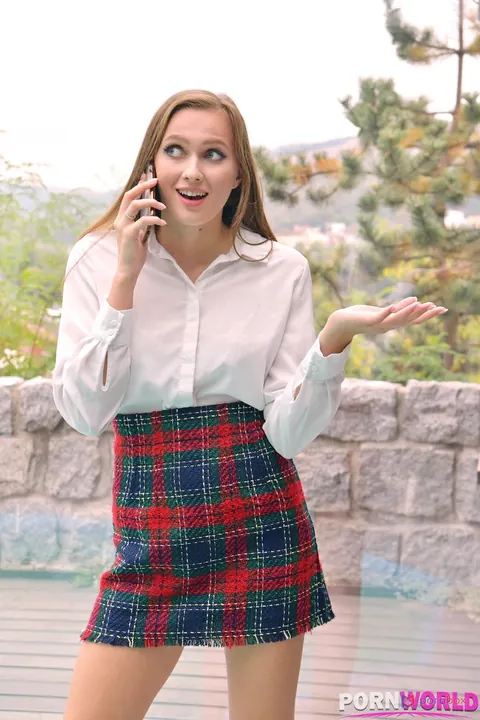 Stacy Cruz: Slim Redhead in Heels Has Interracial Sex by the Pool – photo 12 of 20