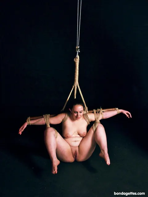 Busty Curvy MILF Strips and Spreads While Bound – photo 21 of 21