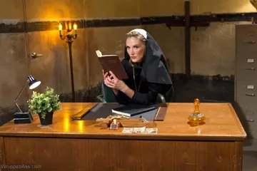 Audrey Noir – Curvy MILF Nun in Stockings Fingers and Licks in Lesbian Threesome