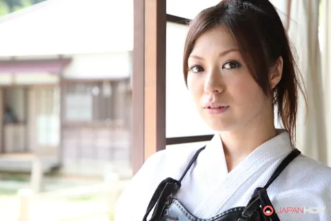 Jun Sena: Busty Japanese Brunette Undresses and Shows Her Natural Tits – photo 3 of 15