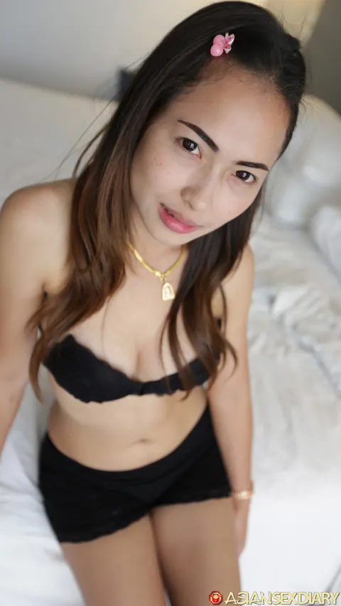 Petite Asian Babe Rides Cock in Panties and Heels for a Creampie – photo 7 of 21