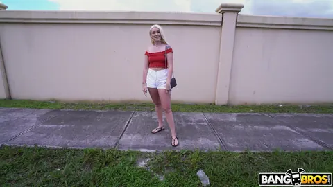 Chloe Marie: Slim Blonde Takes Anal Doggy Style in the Car Back Seat – photo 1 of 21