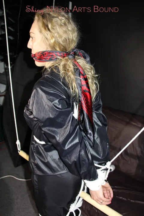 Blonde PAWG Restrained and Gagged Masturbates with a Dildo – photo 6 of 16