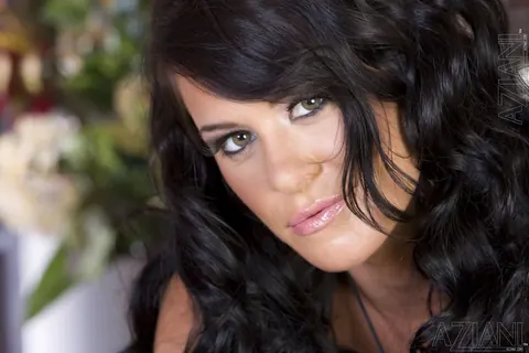 Savannah Stern: Brunette with Big Enhanced Tits Strips Out of Her Lingerie and Heels – photo 18 of 21