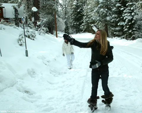 Lexi Bardot: Tall Blonde MILF in Glasses and Boots Strips Outdoors – photo 1 of 20