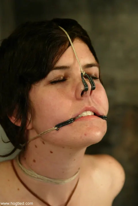 trixie kitten: Woman Bound in Rope Bondage Poses Nude – photo 7 of 21