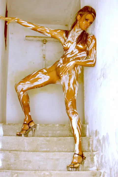 Ashley Bulgari: Thick Czech Brunette in Heels Spreads Her Legs Wide – photo 6 of 21