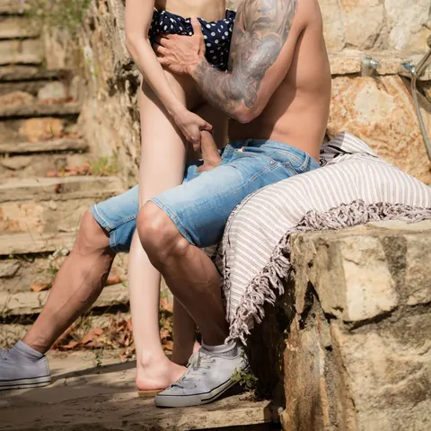 Julia De Lucia: Brunette Latina in Glasses Has Outdoor Group Sex with Multiple Men – photo 8 of 10