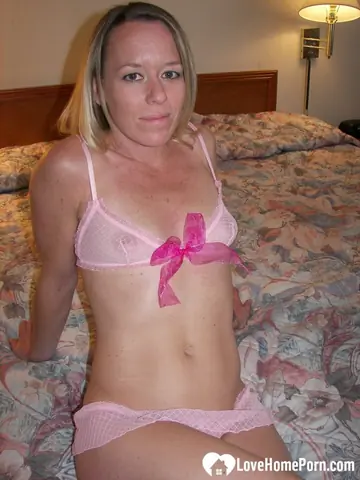 Blonde MILF Strips Out of Her Lingerie for Doggy, Missionary, and a Facial