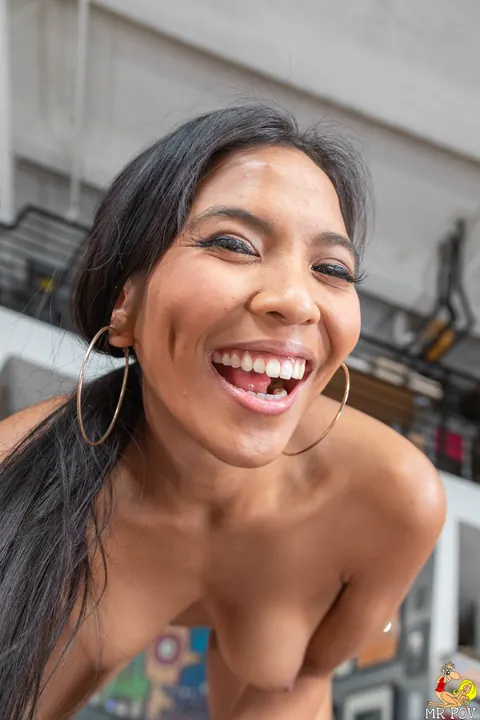 Jada Kai: Asian Babe with Piercings Sucks and Strokes at the Gym – photo 10 of 15