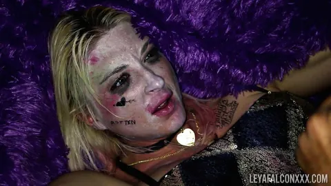 Leya Falcon: Tattooed Blonde BBW Takes BBC in Cowgirl for Halloween – photo 16 of 21
