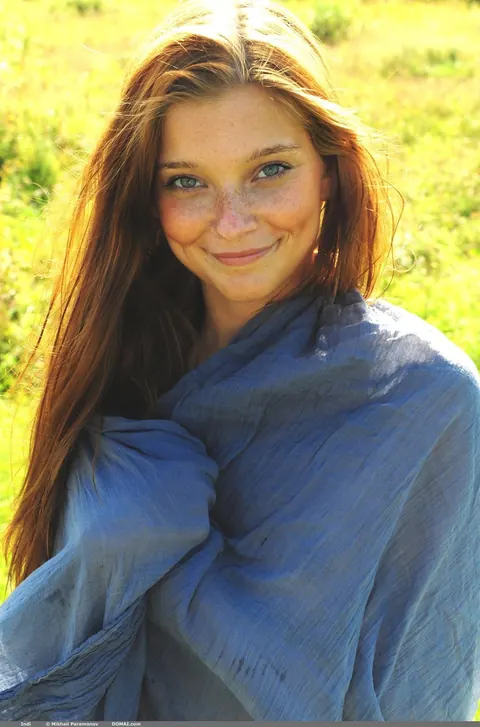 Slim Tanned Redhead Strips Nude on the Beach and in the Forest – photo 1 of 20
