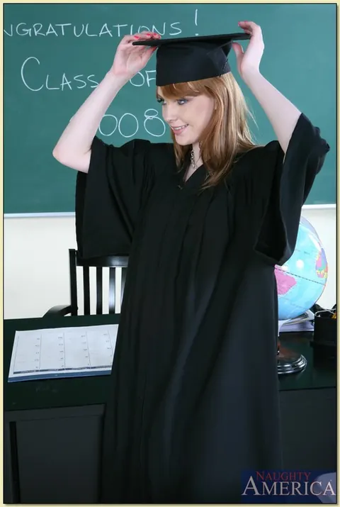 Marie McCray: Redhead in Glasses Sucks Cock and Spreads Her Pussy – photo 7 of 21