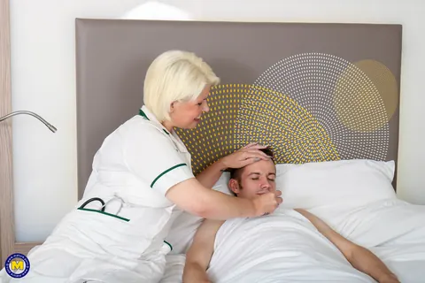 Curvy MILF Nurse Sucks and Fucks Her Patient – photo 1 of 21