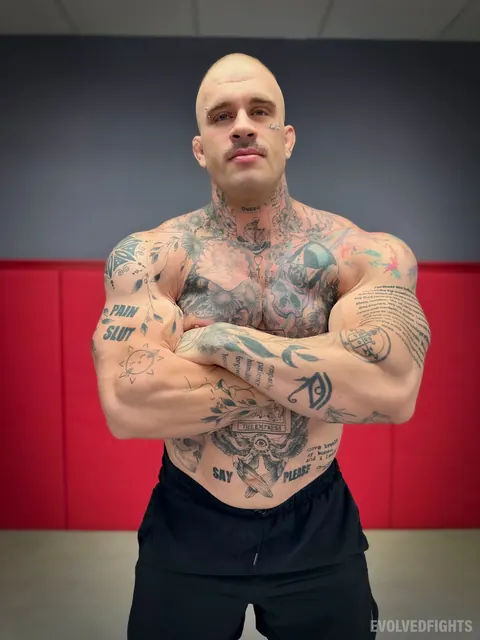 Davin Strong: Busty Tattooed Woman Strips and Gets Fucked by a Huge Man – photo 2 of 21
