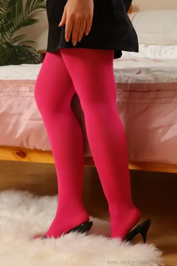 European Woman with Short Hair Strips Out of Her Dress and Pantyhose