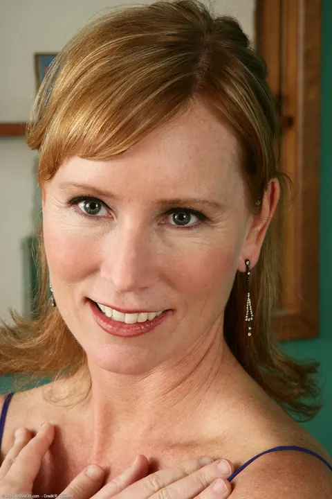 Mature Redhead MILF Undresses and Spreads Her Pussy Wide – photo 1 of 20