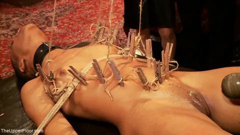 Juliette March: Ebony Brunettes Get Fucked in Group Bondage Sex – photo 2 of 21