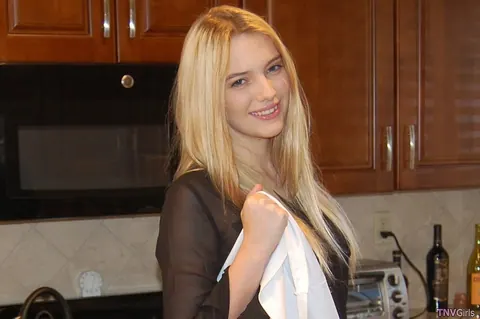 Kenna James: Blonde with Small Enhanced Tits Kisses and Poses Nude – photo 2 of 21
