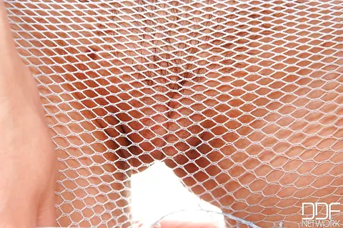Katty Heart: Petite Brunette in Pantyhose Spreads Her Asshole and Pussy – photo 9 of 16