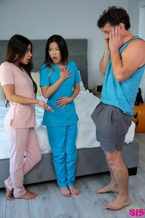 Lulu Chu: Petite Asian and Latina Women Take Turns on a Cock in a Threesome – photo 6 of 19