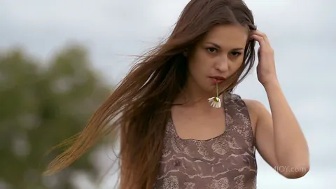 Demi Fray: Brunette with Small Natural Tits Bares All and Spreads Outdoors – photo 6 of 21