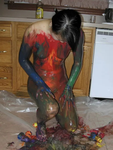 Petite Asian Woman Poses Nude in the Kitchen – photo 13 of 21