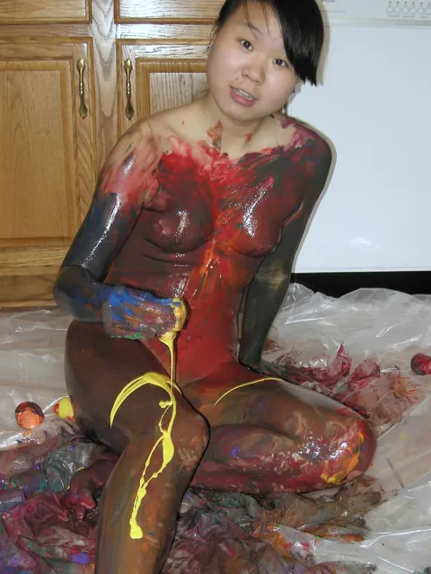 Petite Asian Woman Poses Nude in the Kitchen – photo 17 of 21