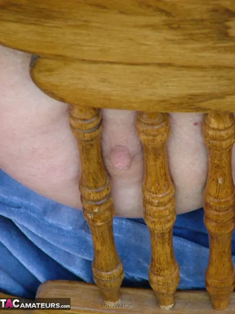 Mature Blonde BBW with Big Tits Spreads in the Forest – photo 13 of 19