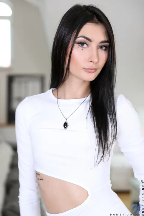 Bambi Joli: Skinny Brunette Fingers and Uses a Dildo in Heels – photo 1 of 16