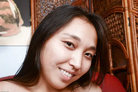 Tanned Asian Woman Spreads Her Shaved Pussy Wide – photo 13 of 16