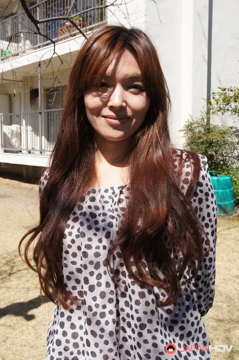Hitomi Kanou: Japanese Redhead MILF Models Her Skirt Outdoors – photo 2 of 15
