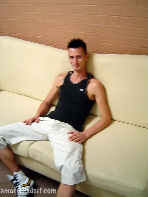 Slim Guy Strips and Teases in the Bathroom – photo 3 of 21