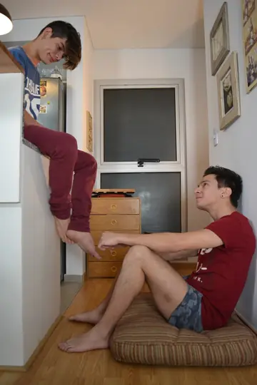 Two Men Kiss, Strip, and Have Anal Sex