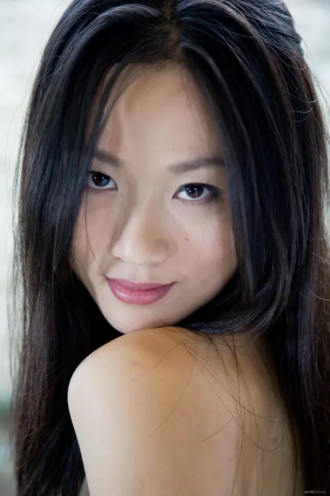 Willy HO: Tall Asian Brunette in Boots Spreads Her Hairy Pussy by the Window – photo 14 of 20
