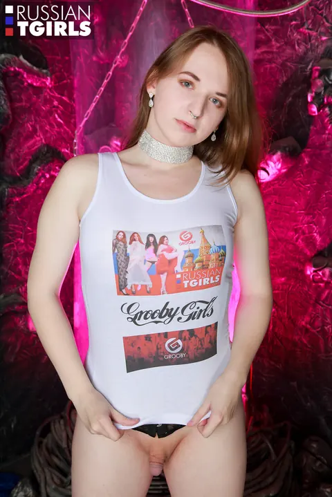 Thick Redhead Trans Woman Toys Her Ass – photo 5 of 16