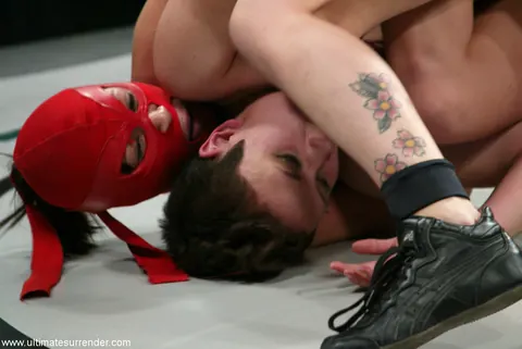 Crimson Ninja: Asian Brunette and Tattooed Partner Engage in Lesbian Bondage – photo 8 of 21