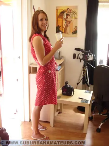 Jessica Pressley – British Brunette Strips Out of Her Exotic Lingerie in the Living Room