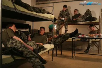 Group of Men Fuck in an Anal Orgy