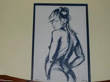 Tall Blonde in Pigtails Strips Out of Her Jeans and Lingerie