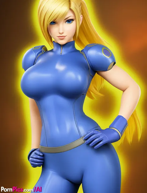 AI-Generated Busty Babe with Short Hair Poses – photo 5 of 10