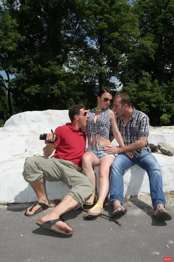 German Woman Takes Two Men on a Boat