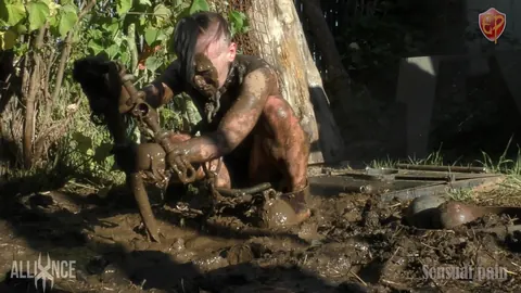 Abigail Annalee: PAWG Brunette in Panties Gets Bound and Spread in Mud Outdoors – photo 11 of 14