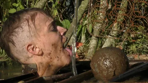 Abigail Annalee: PAWG Brunette in Panties Gets Bound and Spread in Mud Outdoors – photo 14 of 14