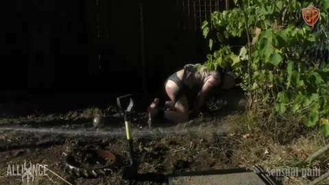 Abigail Annalee: PAWG Brunette in Panties Gets Bound and Spread in Mud Outdoors – photo 7 of 14