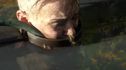 Abigail Annalee: PAWG Brunette in Panties Gets Bound and Spread in Mud Outdoors – photo 13 of 14