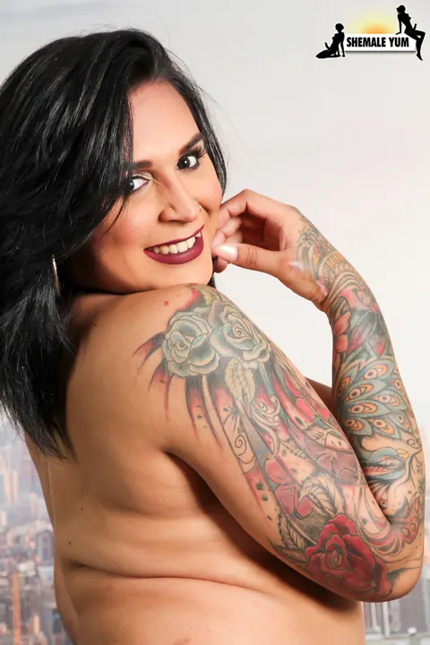 Curvy Latina Trans Woman Strips and Shows Her Big Ass – photo 16 of 16