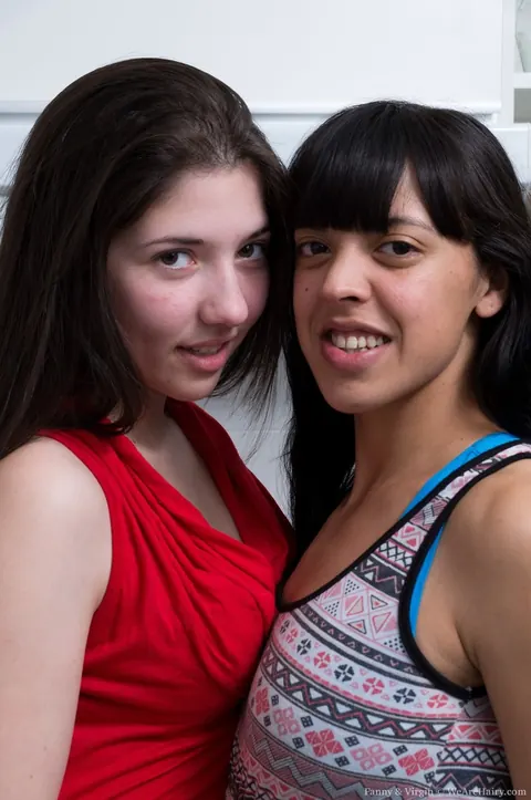 Thick Latina Lesbians Lick Hairy Pussy in the Kitchen – photo 2 of 16